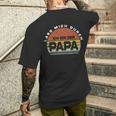 Herren Lass Mich Durch Ich Bin Der Papa Papa T-Shirt mit Rückendruck Geschenke für Ihn