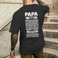 Herren Papa Danke Dass Du Uns Bei Allen Papa Familie T-Shirt mit Rückendruck Geschenke für Ihn