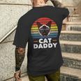 Herren Siamkatze Daddy Lustige Katze Papa Liebhaber T-Shirt mit Rückendruck Geschenke für Ihn