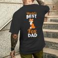 Herren Weltbester Fuchs Papa T-Shirt mit Rückendruck Geschenke für Ihn