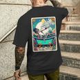 The High Pries-Tess Tarot Card 420 Cannabis Witchy Skeleton Men's T-shirt Back Print Gifts for Him