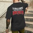 Hockey Entrenador Jugador Deporte Hockey Sobre Hielo Camiseta Hombre Estampado Espalda Regalos para él