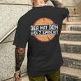 Holzfäller Kurzärmliges Herren-T-Kurzärmliges Herren-T-Shirt Der mit dem Holz spricht, Schwarz, Lustiges Design Geschenke für Ihn