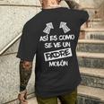 Hombre Padre Molón Regalo Divertido Mejor Papá Día Del Padre Camiseta Hombre Estampado Espalda Regalos para él