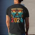 Honeymoon Cruise For Matching Couples 2024 Just Married Men's T-shirt Back Print Gifts for Him