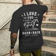 Horse I Love You To The Barn And Back Girls Horseback Riding Men's T-shirt Back Print Gifts for Him