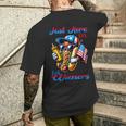 Hot Dog I'm Just Here For The Wieners 4Th Of July Women Men's T-shirt Back Print Gifts for Him