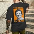 Hot Morgan Tennessee Outlaw Orange Shot April 2024 Men's T-shirt Back Print Gifts for Him