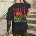 Hotter Than A Hoochie Coochie Cute Country Music Men's T-shirt Back Print Funny Gifts
