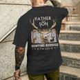 Hunting For Father And Son Hunting Buddies Hunters Men's T-shirt Back Print Gifts for Him