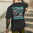 Ich Arbeitite Hart Katzenluxusleben Genießen Kann Kann T-Shirt mit Rückendruck Geschenke für Ihn