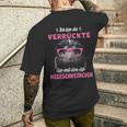 Ich Bin Die Verrückte Mit Den Meerschweinchen T-Shirt mit Rückendruck Geschenke für Ihn