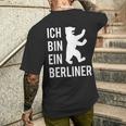 Ich Bin Ein Berliner Geschenke Berliner Bär T-Shirt mit Rückendruck Geschenke für Ihn