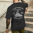 Ich Bin Ein Biker Opa Nur Viel Cooler Motorcycle Fahren T-Shirt mit Rückendruck Geschenke für Ihn