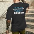 Ich Bin Kein Klugscheisser Ich Weiss Es Wirklich Besser Ich Weiß T-Shirt mit Rückendruck Geschenke für Ihn