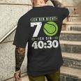 Ich Bin Nicht 70 Jahre Tennis 70Th Birthday T-Shirt mit Rückendruck Geschenke für Ihn