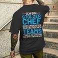 Ich Bin Stolzer Chef Einer Fantastischen Teams T-Shirt mit Rückendruck Geschenke für Ihn