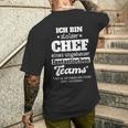 Ich Bin Stolzer Chef Einer Unheuer Fantastischen Team T-Shirt mit Rückendruck Geschenke für Ihn