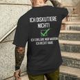 Ich Diskutiere Nicht, Ich Erkläre Warum Ich Recht Habe Schwarzes S Kurzärmliges Herren-T-Kurzärmliges Herren-T-Shirt für Debattierfreunde Geschenke für Ihn