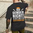 Ich Gender Nicht, Schulabschluss Besitzer Schwarzes Kurzärmliges Herren-T-Kurzärmliges Herren-T-Shirt Geschenke für Ihn
