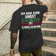 Ich Habe Keine Angst Meine Frau Ist Hunggarin T-Shirt mit Rückendruck Geschenke für Ihn