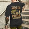 Ich Habe Zwei Titel Angler Und Papa Hecht Mann Carp Fishing S T-Shirt mit Rückendruck Geschenke für Ihn