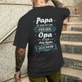 Ich Habe Zwei Titel Papa Besterateratertag Du Wirst Opa T-Shirt mit Rückendruck Geschenke für Ihn