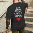 Ich Liebe Meine Coole Oma Herz Ich Liebe Meine Black S T-Shirt mit Rückendruck Geschenke für Ihn