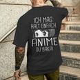 Ich Mag Halt Einfach Anime Du Baka T-Shirt mit Rückendruck Geschenke für Ihn