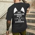 Ich Schnarche Nicht Ich Schnurre Schlafen S T-Shirt mit Rückendruck Geschenke für Ihn