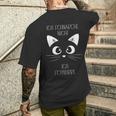 Ich Schnarche Nicht Ich Schnurre Ich Schnarche Nicht Ich Schnurre Sleep Pyjamas Cat T-Shirt mit Rückendruck Geschenke für Ihn