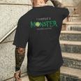 Ich Schuf Ein Monster Das Sie Mich Nennt Papaatertag T-Shirt mit Rückendruck Geschenke für Ihn