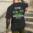 Ich Werde Großer Bruder 2024 Tractor T-Shirt mit Rückendruck Geschenke für Ihn