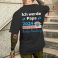 Ich Werde Papa 2024 Future Father T-Shirt mit Rückendruck Geschenke für Ihn