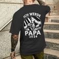 Ich Werde Papa 2024Atertag Ich Werde Baldater T-Shirt mit Rückendruck Geschenke für Ihn