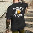 Ich Werde Papa Werdender Papaater Loading 2023 2024 T-Shirt mit Rückendruck Geschenke für Ihn