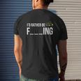 Id Rather Be Farming Farmer Men I Love Farming Mens Back Print T-shirt Gifts for Him