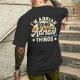 I'm Adrian Doing Adrian Things Name Adrian Men's T-shirt Back Print Gifts for Him