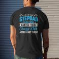 I'm The Best Stepdad Family Fathers Day Mens Back Print T-shirt Gifts for Him