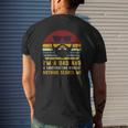 I'm A Dad And A Construction Worker Nothing Scares Me Rad Dad Mens Back Print T-shirt Gifts for Him
