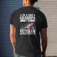 I'm A Dad Grandpa And A Veteran Us Flag Veterans Day Mens Back Print T-shirt Gifts for Him