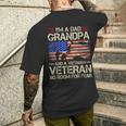 I'm A Dad Grandpa And Vietnam Veteran Us Flag Papa Grandpa Men's T-shirt Back Print Gifts for Him