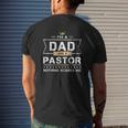 I'm A Dad And A Pastor Nothing Scare Me Christan Father's Day Mens Back Print T-shirt Gifts for Him