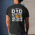 I'm A Dad Pop Pop Vietnam Veteran Fathers Day Men Mens Back Print T-shirt Gifts for Him
