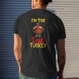 I'm The Dad Turkey Family Matching Thanksgiving Mens Back Print T-shirt Gifts for Him