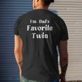 I'm Dad's Favorite Twin Mens Back Print T-shirt Gifts for Him