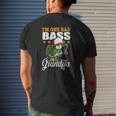 I'm One Bad Bass Grandpa Bass Fishing Father's Day Mens Back Print T-shirt Gifts for Him