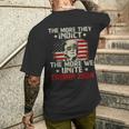The More You Indict The More We Unite Maga Trump Indictment Men's T-shirt Back Print Gifts for Him