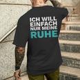 Intro Ich Will Einfach Meine Ruhe Lass Mich In Frieden T-Shirt mit Rückendruck Geschenke für Ihn