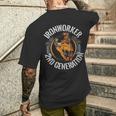 Ironworker 2Nd Generation Union Non Union Ironworker Men's T-shirt Back Print Gifts for Him
